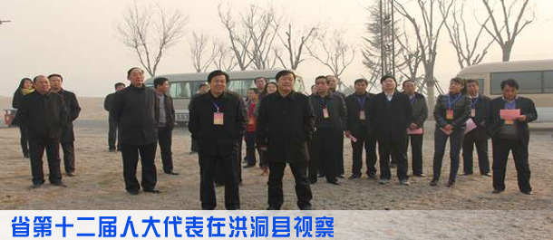 省第十二届人大代表在洪洞县视察